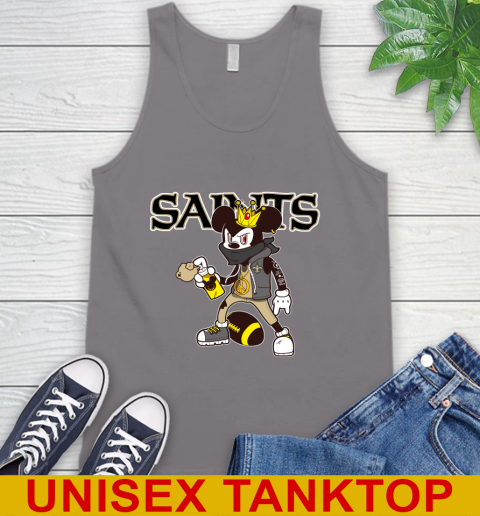 New Orleans Saints NFL Football Mickey Peace Sign Sports Tank Top 7