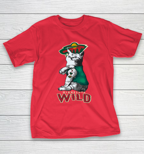 NHL My Cat Loves Minnesota Wild Hockey T-Shirt 9