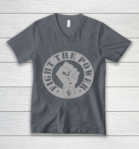 Fight The Power Public Enemy V-Neck T-Shirt 4