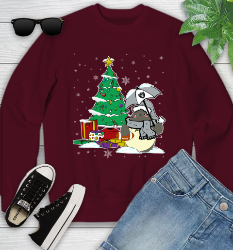 Oakland Raiders NFL Football Cute Tonari No Totoro Christmas Sports Youth Sweatshirt 4