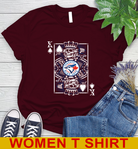 Toronto Blue Jays MLB Baseball The King Of Spades Death Cards Shirt Women's T-Shirt 6