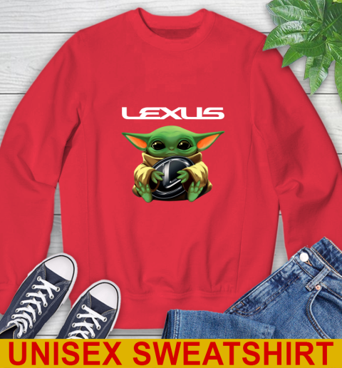 Star Wars Baby Yoda Hugs Lexus Car Shirt 36
