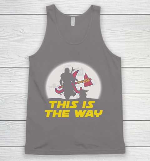 Atlanta Braves MLB Baseball Star Wars Yoda And Mandalorian This Is The Way Tank Top 6
