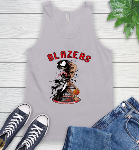 NBA Portland Trail Blazers Basketball Venom Groot Guardians Of The Galaxy Tank Top 4