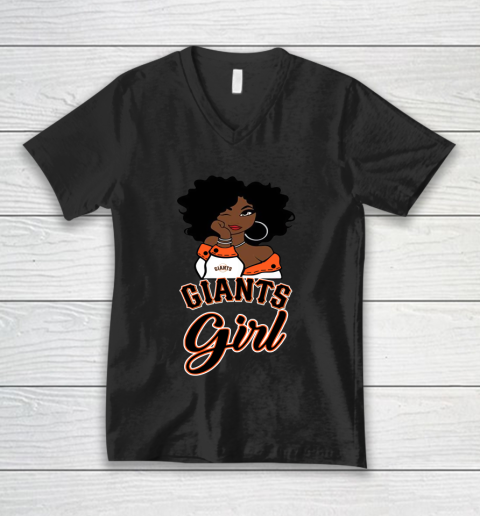 San Francisco Giantss Girl MLB V-Neck T-Shirt