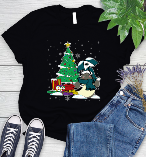 St.Louis Blues NHL Hockey Cute Tonari No Totoro Christmas Sports (2) Women's T-Shirt