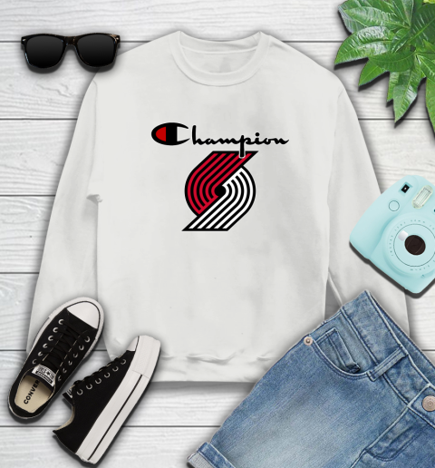 NBA Basketball Portland Trail Blazers Champion Shirt Sweatshirt 3