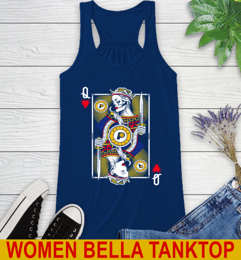 NBA Basketball Indiana Pacers The Queen Of Hearts Card Shirt Racerback Tank 7
