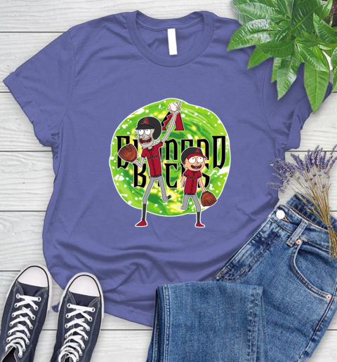 MLB Arizona Diamondbacks Rick And Morty Baseball Sports Women's T-Shirt 11