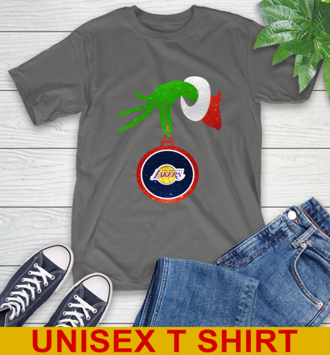 Los Angeles Lakers Grinch Merry Christmas NBA Basketball T-Shirt 8