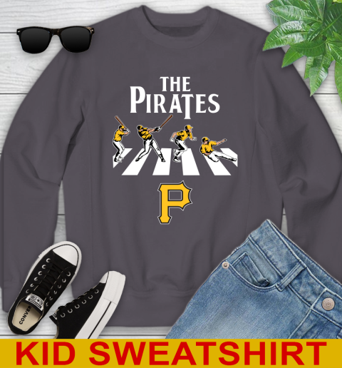 MLB Baseball Pittsburgh Pirates The Beatles Rock Band Shirt Youth Sweatshirt 5