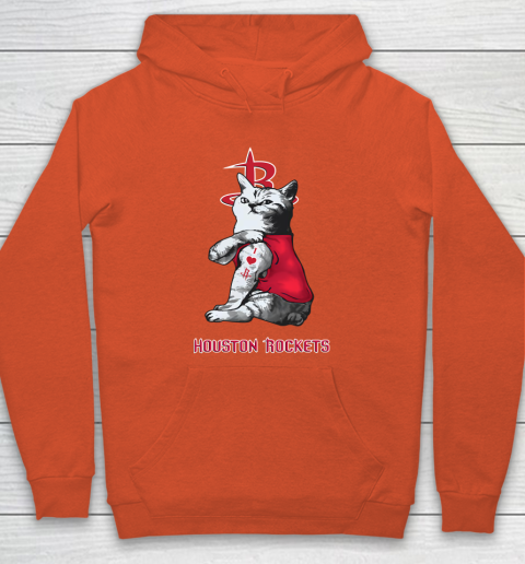 NBA Basketball My Cat Loves Houston Rockets Hoodie 3