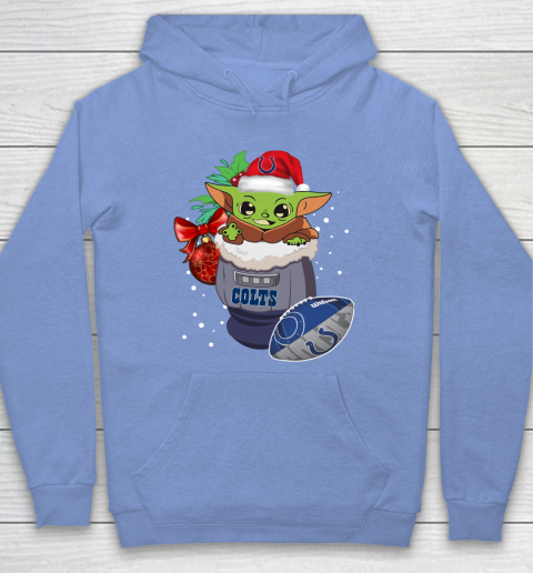 Indianapolis Colts Christmas Baby Yoda Star Wars Funny Happy NFL Hoodie 11