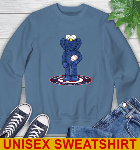 MLB Baseball Washington Nationals Kaws Bff Blue Figure Shirt Sweatshirt 8
