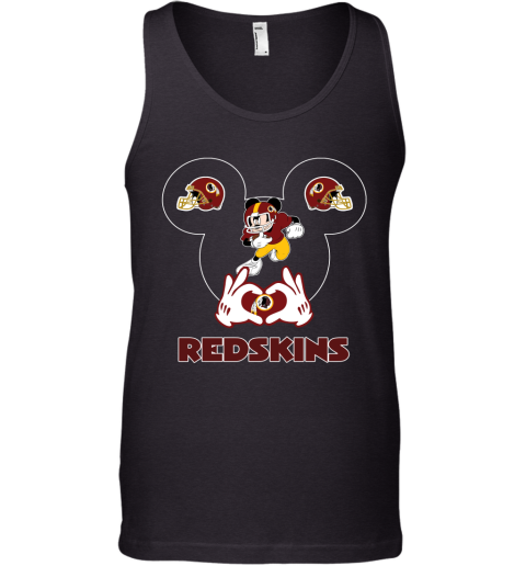 I Love The Redskins Mickey Mouse Washington Redskins Tank Top