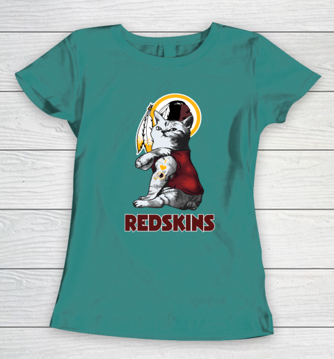 NFL Football My Cat Loves Washington Redskins Women's T-Shirt 10