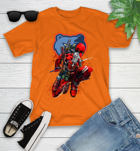 NBA Deadpool Marvel Comics Sports Basketball Memphis Grizzlies Youth T-Shirt 7