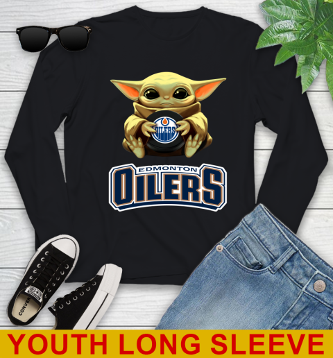 NHL Hockey Edmonton Oilers Star Wars Baby Yoda Shirt 123