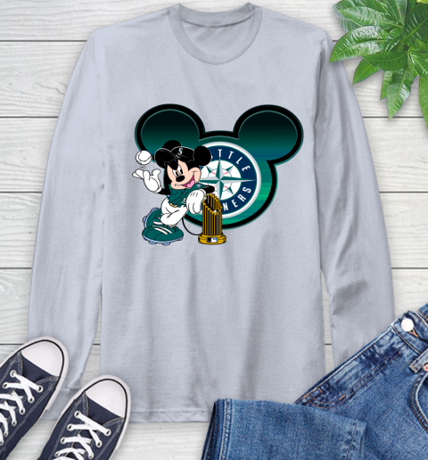 MLB San Francisco Giants The Commissioner's Trophy Mickey Mouse Disney Long Sleeve T-Shirt 6
