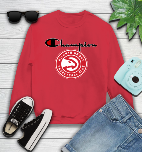 NBA Basketball Atlanta Hawks Champion Shirt Youth Sweatshirt 5
