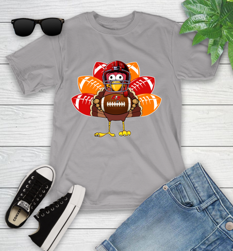 Tampa Bay Buccaneers Turkey Thanksgiving Day Youth T-Shirt 4
