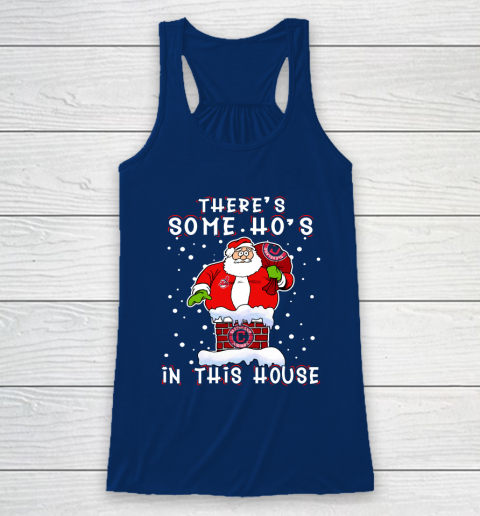 Cleveland Indians Christmas There Is Some Hos In This House Santa Stuck In The Chimney MLB Racerback Tank 6