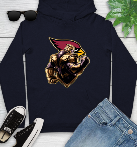 NFL Thanos Avengers Endgame Football Sports Arizona Cardinals Youth Hoodie 4