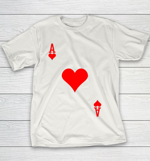 Ace Of Hearts Costume T-Shirt Halloween Deck Of Cards