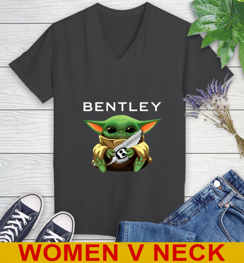 Star Wars Baby Yoda Hugs Bentley Car Shirt 80