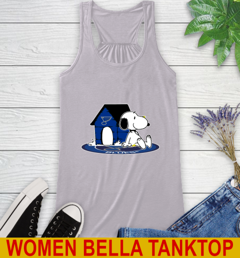 NHL Hockey St.Louis Blues Snoopy The Peanuts Movie Shirt Racerback Tank 5