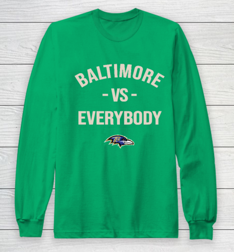 Baltimore Ravens Vs Everybody Long Sleeve T-Shirt 4