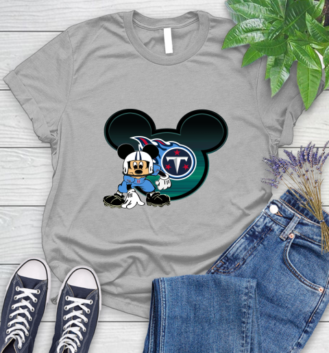 NFL Tennessee Titans Mickey Mouse Disney Football T Shirt Women's T-Shirt 5