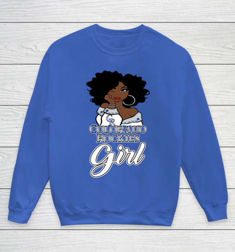 Colorado Rockiess Girl MLB Youth Sweatshirt 8