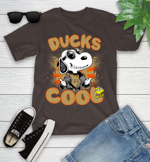 NHL Hockey Anaheim Ducks Cool Snoopy Shirt Youth T-Shirt 6