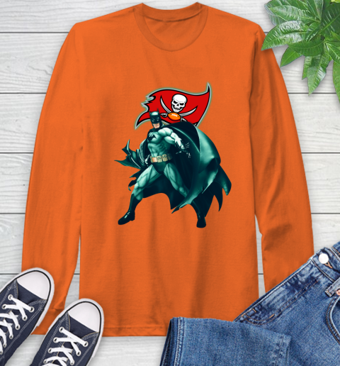 NFL Batman Football Sports Tampa Bay Buccaneers Long Sleeve T-Shirt 5