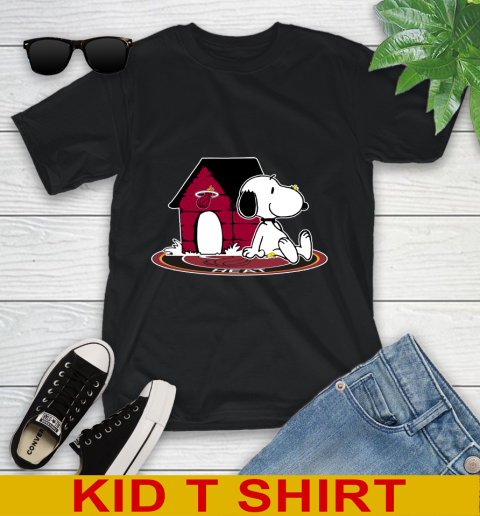 NBA Basketball Miami Heat Snoopy The Peanuts Movie Shirt Youth T-Shirt 2