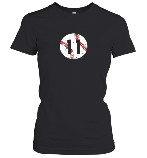 Vintage Baseball Number 11 Shirt Cool Softball Mom Gift Women's T-Shirt