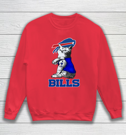 NFL Football My Cat Loves Buffalo Bills Sweatshirt 7