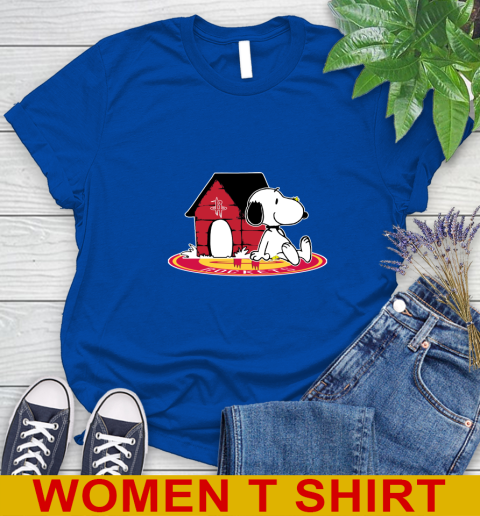 NBA Basketball Houston Rockets Snoopy The Peanuts Movie Shirt Women's T-Shirt 9