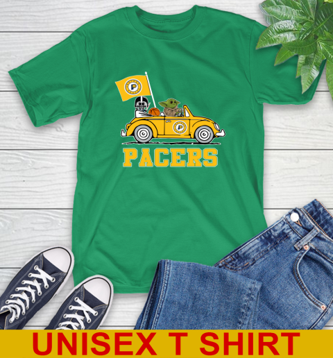 NBA Basketball Indiana Pacers Darth Vader Baby Yoda Driving Star Wars Shirt T-Shirt 7