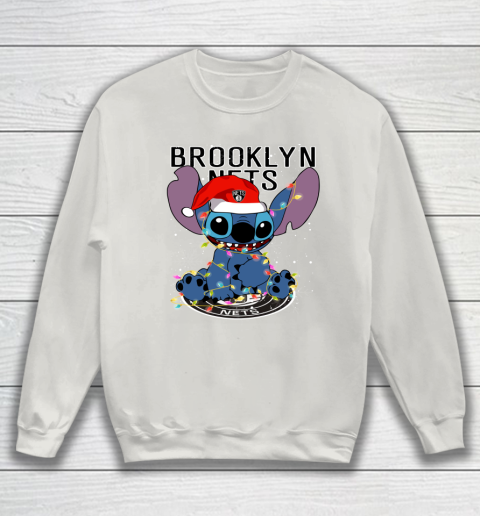 Brooklyn Nets NBA noel stitch Basketball Christmas Sweatshirt 8