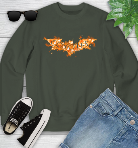 NHL Arizona Coyotes Batman Logo DC Hockey Sports Shirts Youth Sweatshirt 9