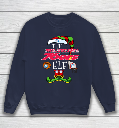 Philadelphia 76ers Christmas ELF Funny NBA Sweatshirt 2