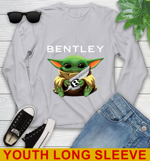 Star Wars Baby Yoda Hugs Bentley Car Shirt 121