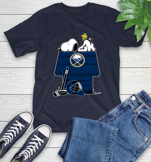 Buffalo Sabres NHL Hockey Snoopy Woodstock The Peanuts Movie T-Shirt 4