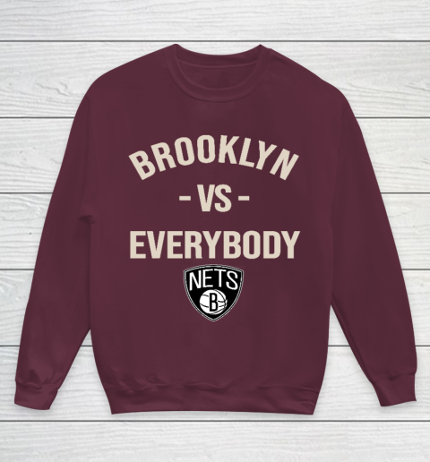 Brooklyn Nets Vs Everybody Youth Sweatshirt 4