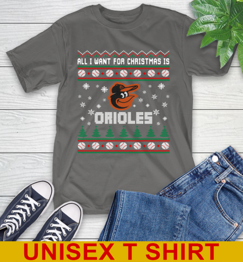 MLB All I Want For Christmas Is Baltimore Orioles Baseball Sports 10