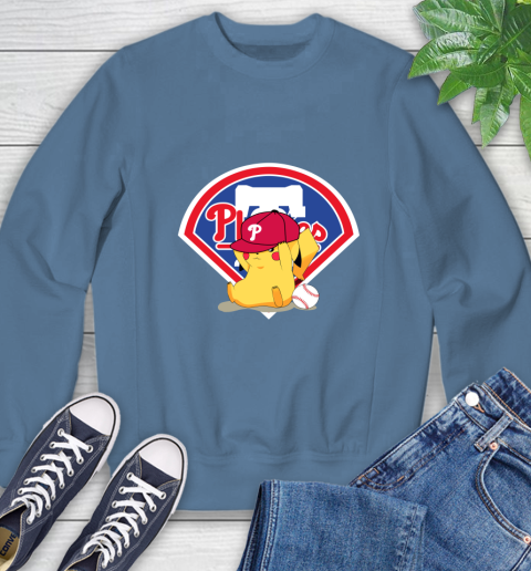 MLB Pikachu Baseball Sports Philadelphia Phillies Sweatshirt 7