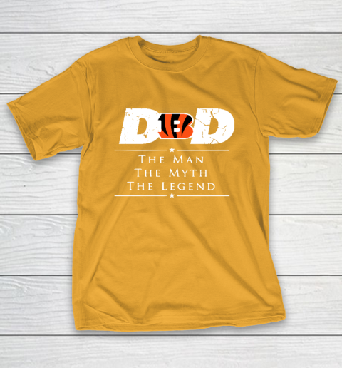 Cincinnati Bengals NFL Football Dad The Man The Myth The Legend T-Shirt 2