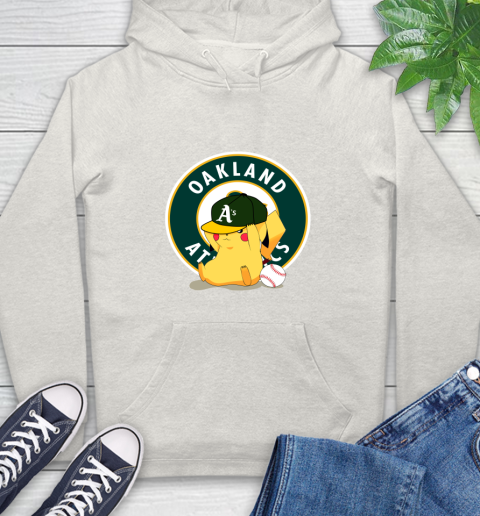 MLB Pikachu Baseball Sports Oakland Athletics Hoodie 12